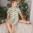 thumbnail image 4 of Fotbe Wild West Western Pijama Estampada de 2 Piezas para Niños – Ropa de Dormir de Manga Corta Cómoda para Niños y Niñas, Camiseta y Shorts de Algodón-Small, 4 of 6