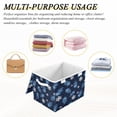thumbnail image 6 of Iauyy Large Storage Box with Lid - Foldable Home Storage Bins for Clothes Toy Holiday Decor, White Snowflakes (42*32*30cm), 6 of 6