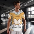 thumbnail image 3 of Wukai Prince Corgi Dog Print Men's Short-Sleeved Mesh T-Shirt,Quick-Dry Short Sleeve Workout T-Shirt-XX-Large, 3 of 8