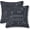 Black, variant on Blue Ocean Sea Starfish Shell Throw Pillow Covers Beach Sandy Pillow Cover 20x20 Inch Set of 2 Coastal Nautical Theme Pillowcase Square Cushion Cases for Home Couch Sofa Bed