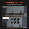 thumbnail image 4 of Wall Mounted Weight Plate Holder, Weight Rack Storage for 2-Inch Weight Plates, 330 lbs Load Capacity Weight Storage Rack, Heavy Duty Iron Home Gym Organizer, 4 Pack, Mounting Hardware Included, 4 of 6