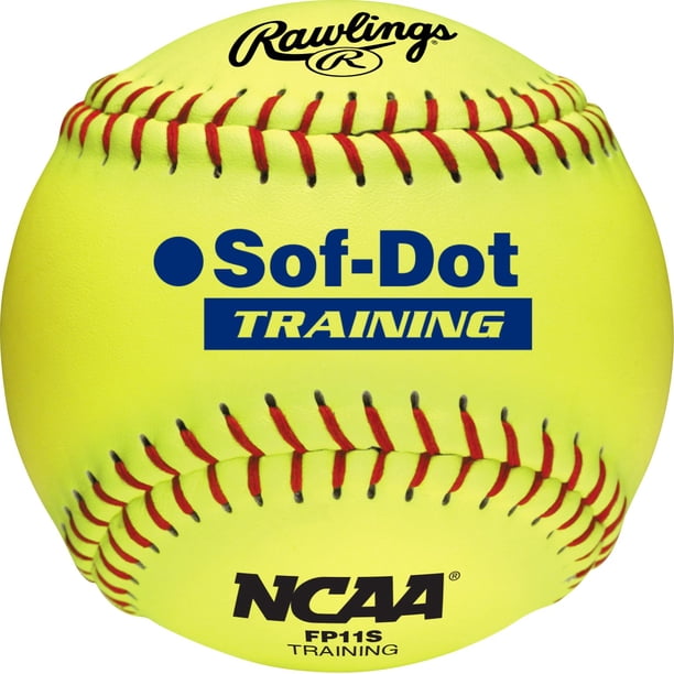 Pelotas de Softbol Rawlings NCAA Entrenamiento Poly-Core 11" Paquete de 12
