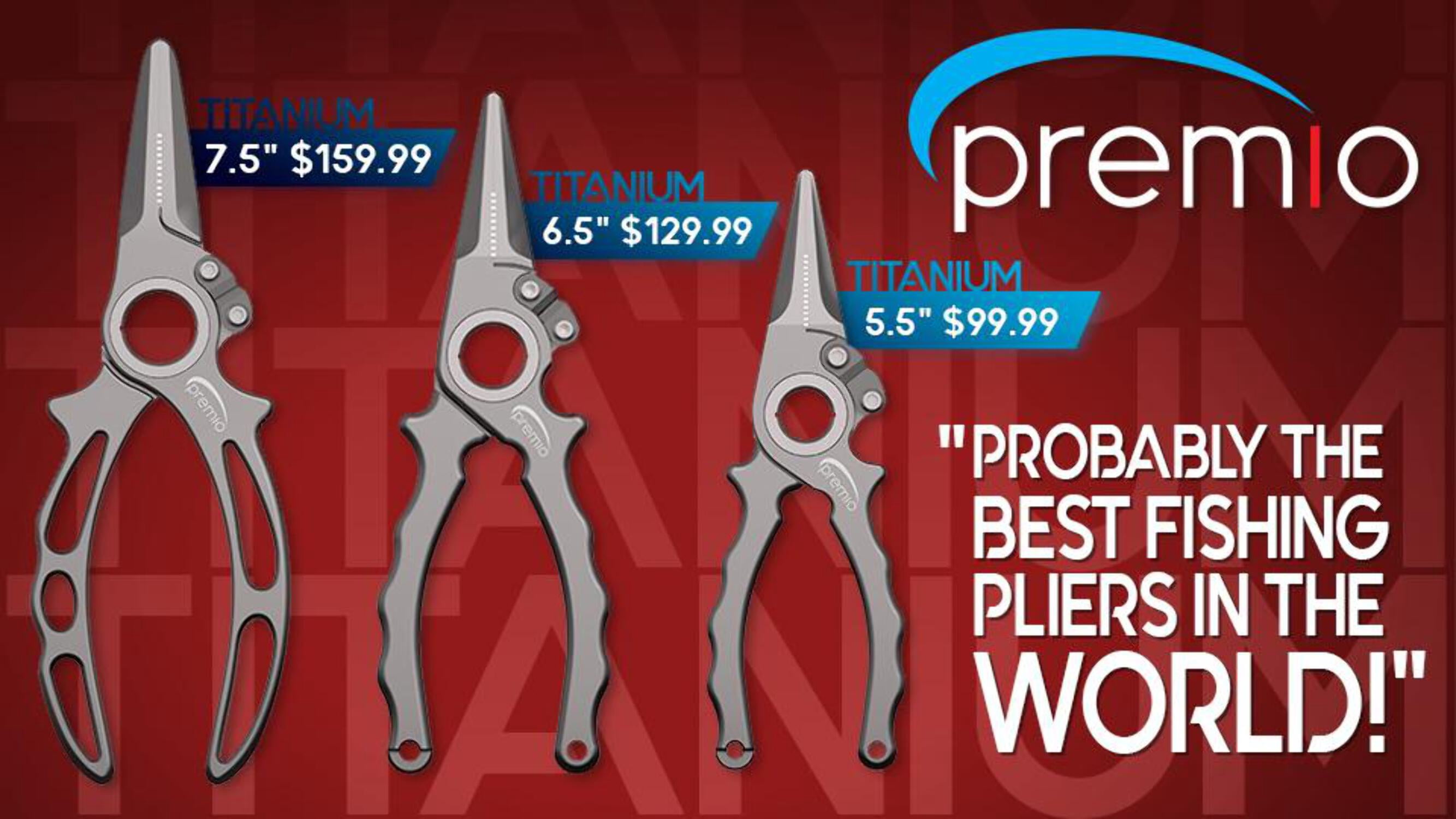 Danco Premio Titanium Pliers with Leather Sheath and Lanyard, 6.5"