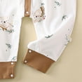 thumbnail image 4 of CAUYDY 3 6 9 12 18 24 Months Newborn Girl Coming Home Outfits Baby Sleepers Preemie Clothing Long Sleeve Bodysuit Fall Winter Infant Girls Pajamas Romper Sizes 12-18 Months,Brown, 4 of 5