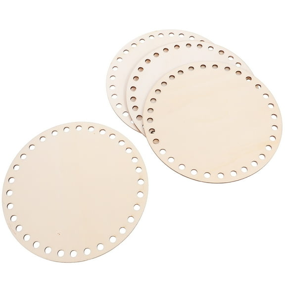 NICERIO Wooden Bag Bottom Shaper Sturdy Crochet Base Wall Decoration 4Pcs