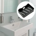 thumbnail image 2 of Unique Bargains 1 Pc Soap Dish Double-layer Drain Soap Holder for Bathroom Black, 2 of 6