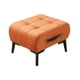 thumbnail image 2 of Reposapiés otomano Taburete decorativo elegante Reposapiés Reposapiés de gamuza para naranja, 2 of 9