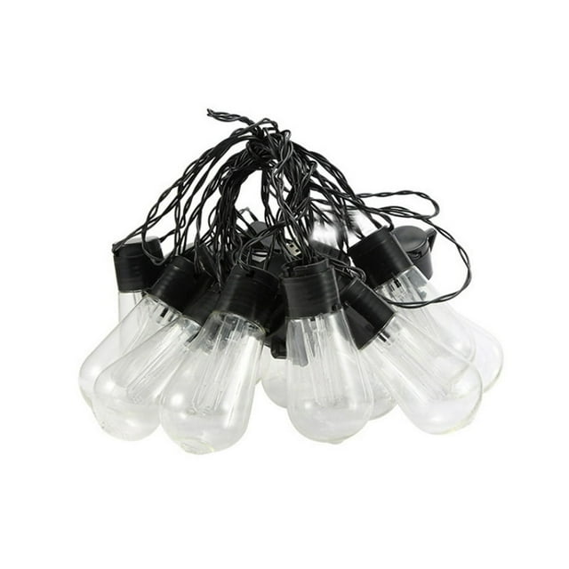 Windproof Waterproof Solar Bulb Indoor Outdoor 2 Modes Strip Lightbulb Wedding Thanksgiving Lighting Decoration Colorful 6.5m