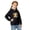 Black, variant on Shadoumai Cow Hoodie For Girls Printed Pattern Long Sleeve Hoodie Pullover Tops with Pocket Lightweight Pullover Hoodie Children Fall Winter Little Girls Clothes