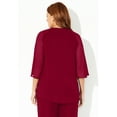 thumbnail image 2 of Catherines Women's Plus Size Petite Dazzling Blouse, 2 of 3