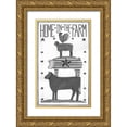 thumbnail image 1 of Shamp, Cindy 16x24 Gold Ornate Wood Framed with Double Matting Museum Art Print Titled - Home on the Farm, 1 of 4