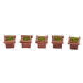 thumbnail image 5 of 5pcs 1: 150 Artificial Flower Beds Miniature Dollhouse Garden Accessories Kids Educational Toys, 5 of 6