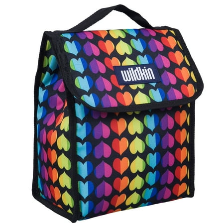 

Wildkin Kids Insulated Reusable Lunch Bag (Rainbow Hearts Pink)
