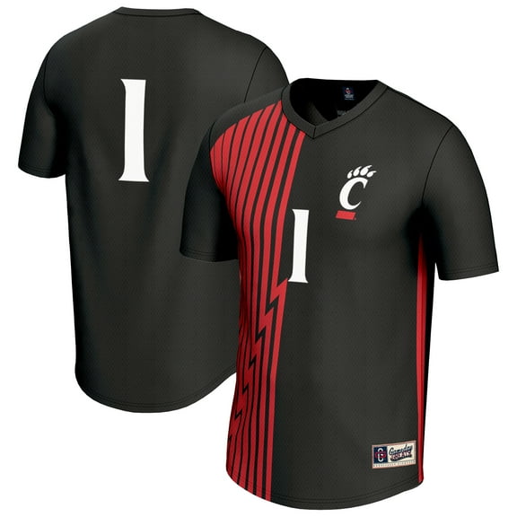Youth GameDay Greats #1 Black Cincinnati Bearcats Lightweight Collegiate Soccer Fashion Jersey