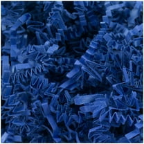 JAM Paper Crinkle Cut Shred Tissue Paper, 2 oz, 1/Pack, Dark Blue