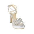thumbnail image 1 of Sandalia de vestir Tacones Mujer Sintetico Plata Leon 253480, 1 of 4