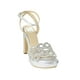 thumbnail image 1 of Sandalia de vestir Tacones Mujer Sintetico Plata Leon 253480, 1 of 4