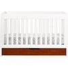 Baby Mod ParkLane 3-in-1 Baby Convertible Crib Amber and White