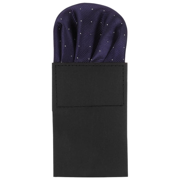 KAKOWELY Men's Pre folded Pocket Square Set Round Decorative Suit Handkerchief 2pcs,7.09"X3.15"X0.04"