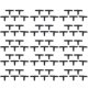thumbnail image 2 of Drip Irrigation Barbed Connectors, Universal Barbed Tee Fittings 100Pcs, Fits 1/4 inch Drip Tubing (, 2 of 5