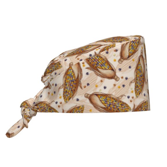 Vsdgher Colorful Vintage Corn Men Women Adjustable Cap Working Hat Tie Back Cap, Work Cap