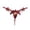 153#Red1, variant on Clothing 2025 Thongs for Women Embroidered Open Ccrotch Fashion Slip On Transparent Fashion Thongs Underpants Women Underwear Thongs