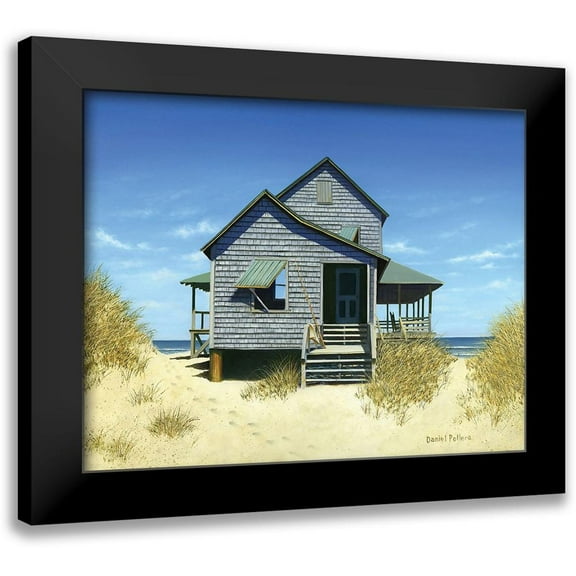 Pollera, Daniel 14x12 Black Modern Framed Museum Art Print Titled - Oceanfront Bungalow