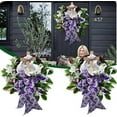 thumbnail image 2 of Kokovifyves Easter Wreath Spring Summer Wreath for Front Door 2025 New Easter Front Door Wreath Wreath with Bow Easter Wreath for Easter Decorations Patio Summer Outside Decor, 2 of 8