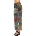 thumbnail image 2 of The Collection Royal Women Hippie Patchwork Bohemian Casual Rave Festival Harem Drawstring Boho Trouser Pants-XXL, 2 of 10