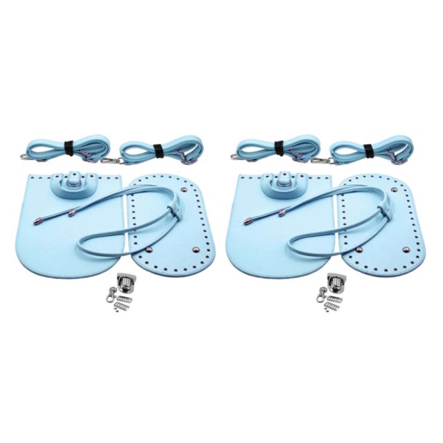 Guardurnaity 1 Set Leather Knitting Bag Bottom Cushion Light Blue Bag Handbag Making Mat Tipo 1 2Conjunto