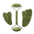 thumbnail image 2 of Set de masajeador facial Natural Jade Roller Guasha Tool HUOGUO, 2 of 5