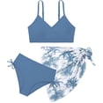 thumbnail image 4 of Shadoumai Girls Tankini Swimsuit 2 Piece Bathing Suits for Girls Square Collar Swim Tank Top and Drawstring Bottoms for 9-16Y, 4 of 4
