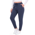 thumbnail image 3 of WellSize Plus Size Sweatpants for Women Fall Casual High Waisted Lounge Pants Athletic Drawstring Joggers with Pockets, 3 of 8