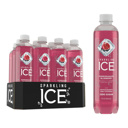 Sparkling Ice, Pomegranate Blueberry, 17 Fl Oz, 12