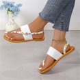 thumbnail image 6 of Ruyang Women's Beach Clip Toe Sandals Hollow Casual Slippers Flat Shoes Vintage Sandals Sandals for Women Summer, 6 of 9