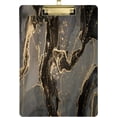 thumbnail image 1 of FMSHPON Golden Marble Swirl Clipboard Hardboard Wood Nursing Clip Board and Pull for Standard A4 Letter 13x9 inches, 1 of 7