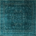 thumbnail image 1 of Ahgly Company Indoor Square Persian Light Blue Traditional Area Rugs, 5' Square, 1 of 4