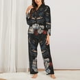 thumbnail image 2 of Sikiie Midnight Butterfly Floral Dream Pajamas for Women Set, Womens Pajama Sets, Lounge Sets for Women, 2pjs for Women-Large, 2 of 7