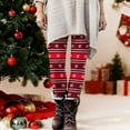thumbnail image 6 of Dasayo Yoga Women Tights Tummy Control Stretchy Christmas Red Slim Fit Striped Comfortable Trousers Pants for Women XXXL, 6 of 9
