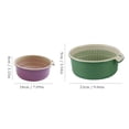 thumbnail image 2 of 1 Pc Kitchen Strainer Colander Bowl Sets, 2-in-1 Washing Bowl and Strainer Double-Layer Plastic Fruits Vegetable Washing Basket Drain Bowls for Cleaning Washing Mixing, 7.09x3.15 Inch, Yellow, 2 of 3