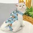 thumbnail image 2 of CSChome Cat Neutering Suit Neutering Suit - Fruit Print Recovery Clothing After Surgery Adjustable Strap, 2 of 6