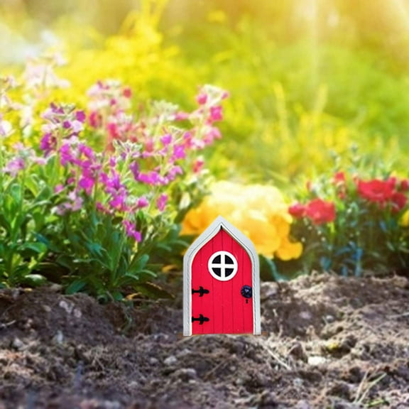 RuiJiao Fairy Tale Door Decor Kit - DIY Wooden Door Decoration for Home and Garden, Enchanting Entryway Accent