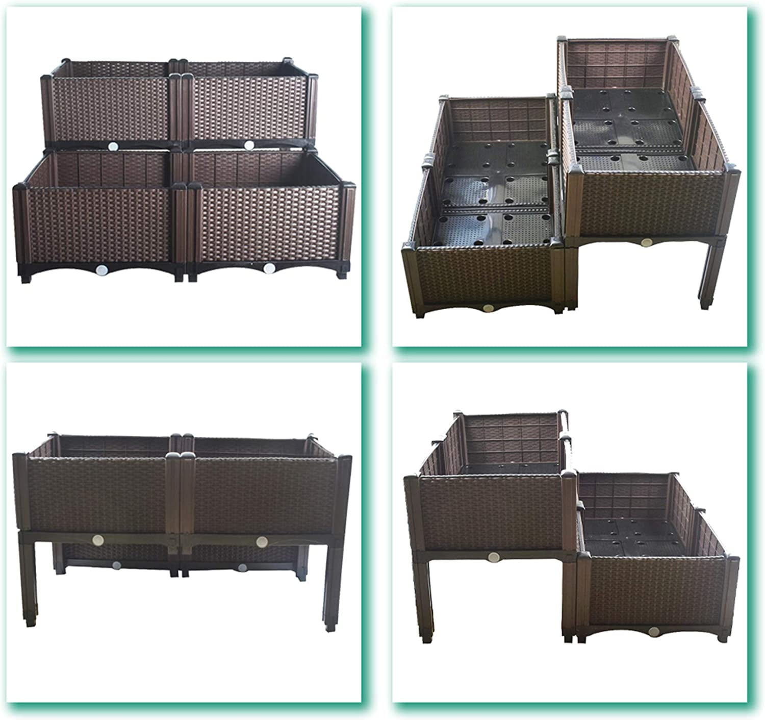 ALLCARB Plant Grow Box Elevated Raised Garden Bed Kits Fit for Flower