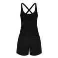 thumbnail image 5 of Timegard Bodysuit for Women Sleeveless Square Scoop Neck Athletic Short Rompers Casual Workout Outfits, 5 of 5