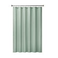 thumbnail image 3 of Mainstays 15-Piece Green Checkered Bathroom Set – Shower Curtain, Bath Rugs & Hooks, Easy Care, 3 of 13
