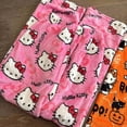 thumbnail image 3 of Pijama de Hello Kitty Y2k Sanrio para mujer, pantalones Kawaii de lana con dibujos animados, ropa informal para el hogar, vestido de Halloween, 2024, 3 of 5
