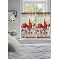 thumbnail image 3 of Red Gnomes Mushrooms Living Room Curtains 2 Panel, Spring Floral Watercolor Botanical Vintage Cafe Window Treatment, Farmhouse Bedroom Bathroom Kitchen Curtains Drapes 104"x54", 3 of 6