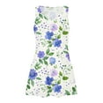 thumbnail image 4 of Ovzne Robes pour Femmes Robe de Plage Robe Décontractée pour Femmes avec Poches Été Boho Robe de Plage Robe T-Shirts Robe Col en V Ample Robes Débardeur Robe pour Femmes Imprimée Liquidation, 4 of 7