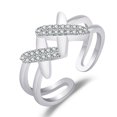 thumbnail image 3 of Guardurnaity Anillo abierto ajustable estético Vintage lindo novia mano fiesta moda joyería boda Club madre regalo accesorios de disfraz Ropa, zapatos y accesorios Miscelánea Silber Guardurnaity AP010849-02, 3 of 6