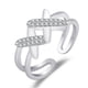 thumbnail image 2 of Anillo abierto para mujer, elegante esposa, novia, joyería de mano para fiesta, regalo de aniversario de boda, accesorios de disfraz para mujer Ropa, zapatos y accesorios Miscelánea Silber Minnieouse AP010849-02, 2 of 6